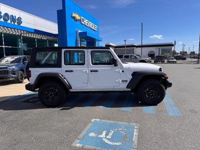 2024 Jeep Wrangler SPORT / 4 DOOR / HARD TOP / 3.6 LITER V6 / AUTO TRANS / 1K MILES