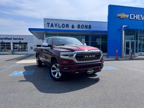 2019 RAM 1500 LIMITED / CREW / 5.7 LITER HEMI / SUNROOF / SHORT BOX / LOCAL TRADE