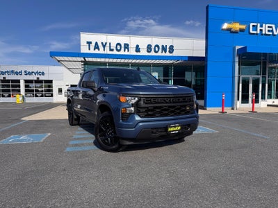 2024 Chevrolet Silverado 1500 CUSTOM / CREW / 2.7 TURBOMAX / SHORT BOX / 1 OWNER / WARRANTY