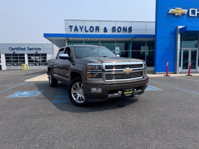 2015 Chevrolet Silverado 1500 HIGH COUNTRY / CREW / 5.3 LITER V8 / SUNROOF / SHORT BOX / 1 OWNER / 73K MILES