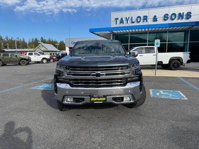 2020 Chevrolet Silverado 1500 LTZ / CREW / 6.2 LITER V8 / STANDARD BOX / TECH PCKG / SUNROOF / 1 OWNER