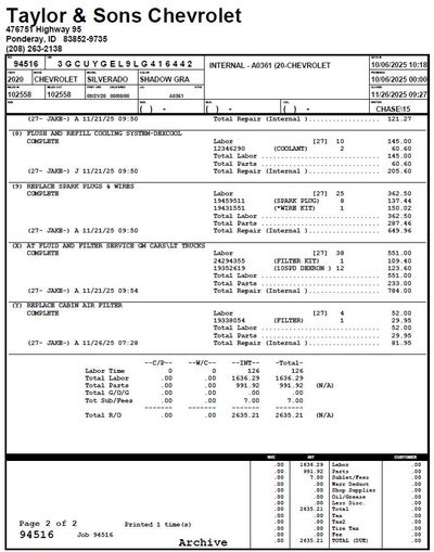 2020 Chevrolet Silverado 1500 LTZ / CREW / 6.2 LITER V8 / STANDARD BOX / TECH PCKG / SUNROOF / 1 OWNER