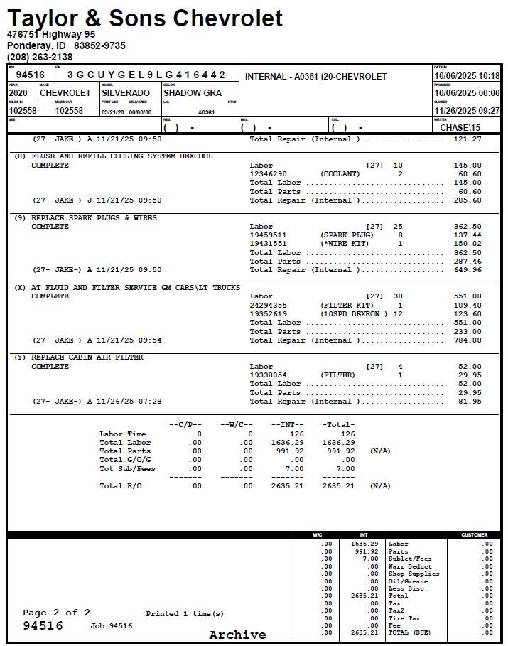 2020 Chevrolet Silverado 1500 LTZ / CREW / 6.2 LITER V8 / STANDARD BOX / TECH PCKG / SUNROOF / 1 OWNER